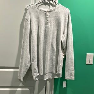 Fundamental coast LA men’s grey size XL button down long sleeve top